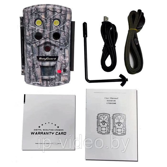 Фотоловушка BolyGuard BG590-4K / Лесная камера 45 МП с видео 4K и гибридной ночной подсветкой