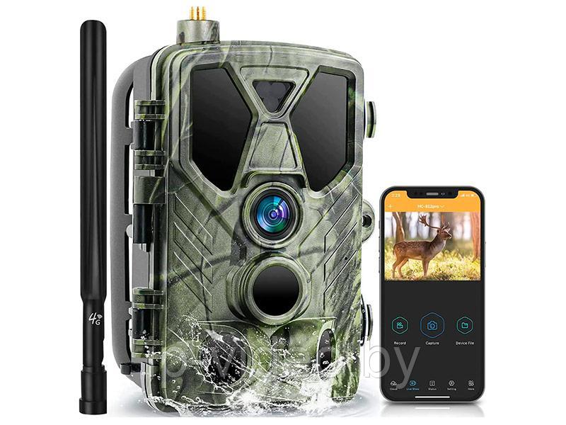 Фотоловушка Suntek HC-812Pro 4G / Лесная камера 36 МП с видео 4K и онлайн-просмотром через приложени