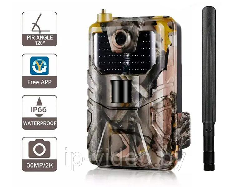 Фотоловушка Suntek HC-900Plus 4G / Лесная камера 36 МП с видео 2K и онлайн-трансляцией через приложе