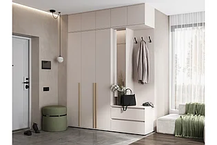 Модульная прихожая Норд (Комплект 3) - Кашемир (золото) (МИФ)