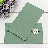 Конверт для денег, 16,9*9,4 см., 10 шт./уп.. зеленый