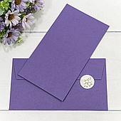 Конверт для денег, 16,9*9,4 см., 10 шт./уп.. фиолетовый