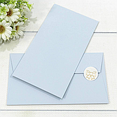 Конверт для денег, 16,9*9,4 см., 10 шт./уп.. небесный