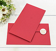 Конверт для денег, 16,9*9,4 см., 10 шт./уп.. ярко-красный