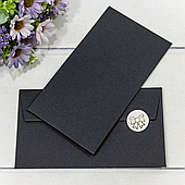 Конверт для денег, 16,9*9,4 см., 10 шт./уп.. черный
