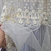 Тюль сетка с вышивкой, фото 4