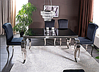 Стол обеденный SIGNAL PRINCE черный/хром 180/90, фото 3