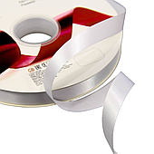 Лента атласная, 1,5 см*100 ярд., белый