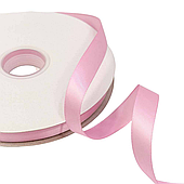 Лента атласная, 1,5 см*100 ярд., розовато-лиловый