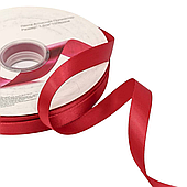 Лента атласная, 1,5 см*100 ярд., темно-красный