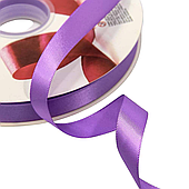 Лента атласная, 1,5 см*100 ярд., аметистовый