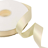 Лента атласная, 25 мм*100 ярд., бежевый