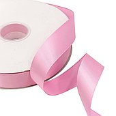 Лента атласная, 25 мм*100 ярд., розовато-лиловый