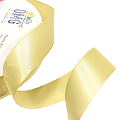 Лента атласная, 25 мм*100 ярд., шампань