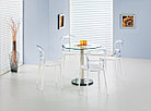 Стол обеденный HALMAR CYRYL бесцветный/хром 80, фото 2