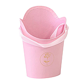 Коробка "Ваза для цветов" 13,5*10*19, розовый