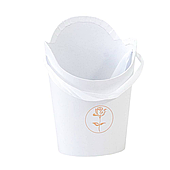 Коробка "Ваза для цветов" 13,5*10*19, белый