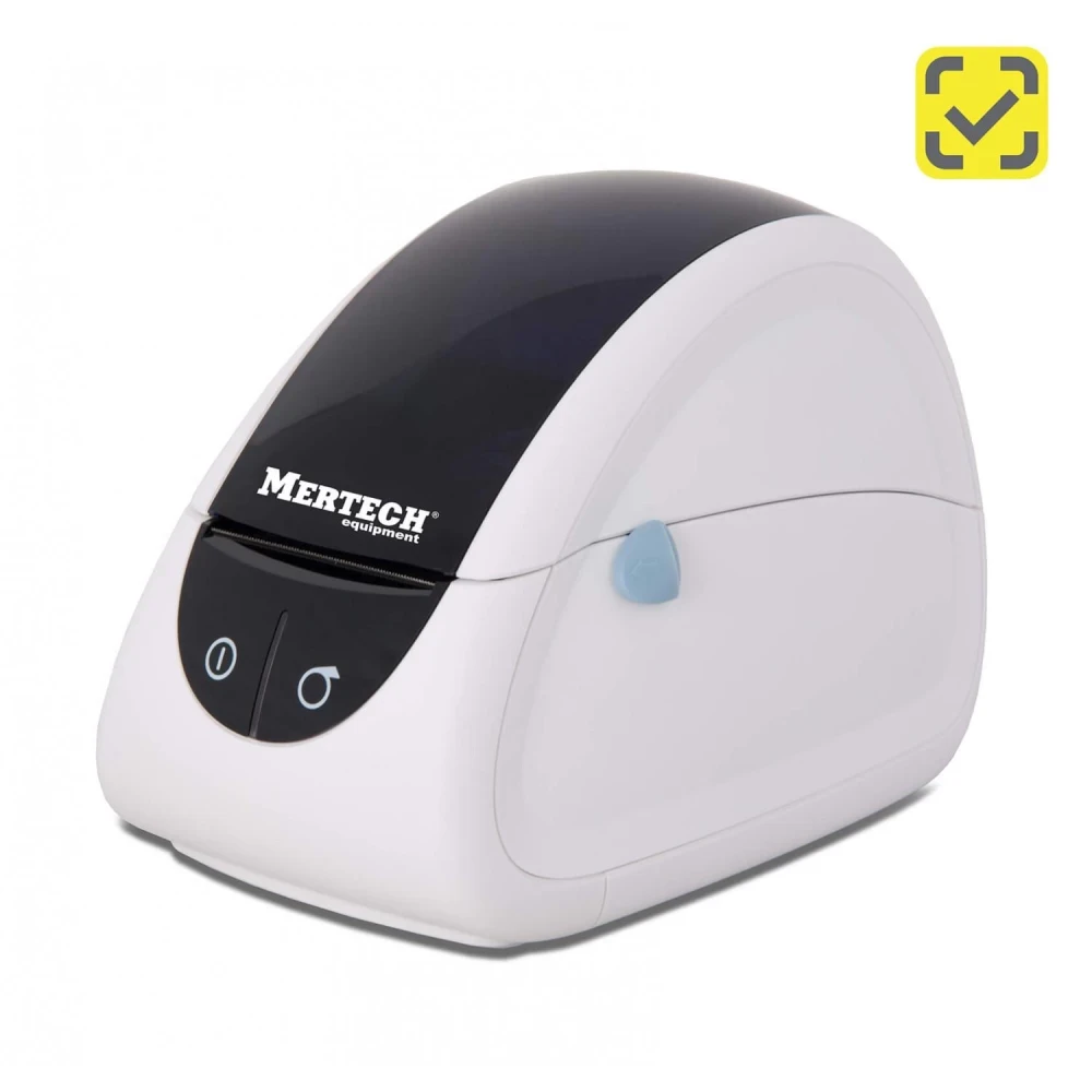 Термопринтер самоклеящихся этикеток MERTECH LP58 EVA RS232-USB White