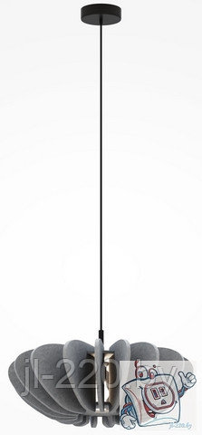 Светильник подвесной Maytoni Modern Cambio MOD398PL-01GR1, IP20, черный, серый