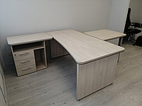 Стол директора Акация V1U-L-pristavka. Стол-тумба-приставка