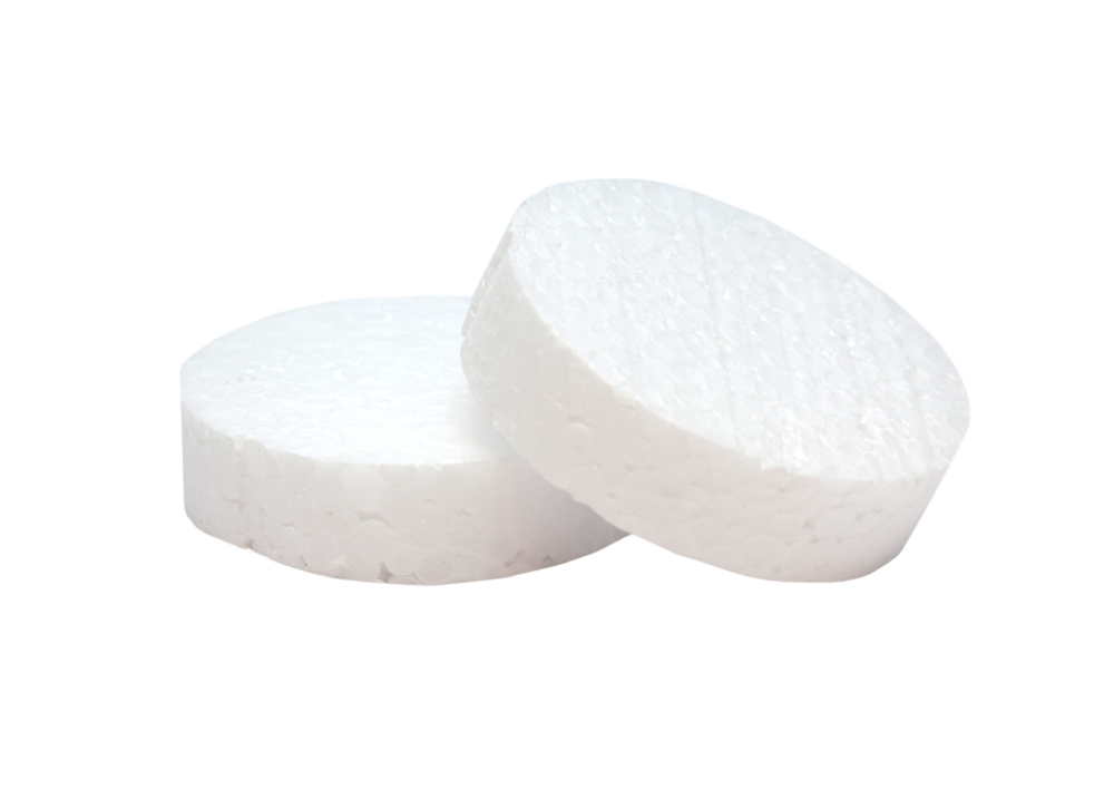 Заглушка из пенопласта 67мм, белая (упак/100шт), ЕКТ