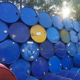 Бочка для мусора 200 л б/у металлическая