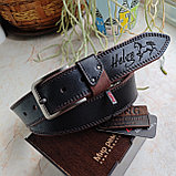 Мужской набор: ремень Beng 4см + универсальная обложка + ключница, фото 10
