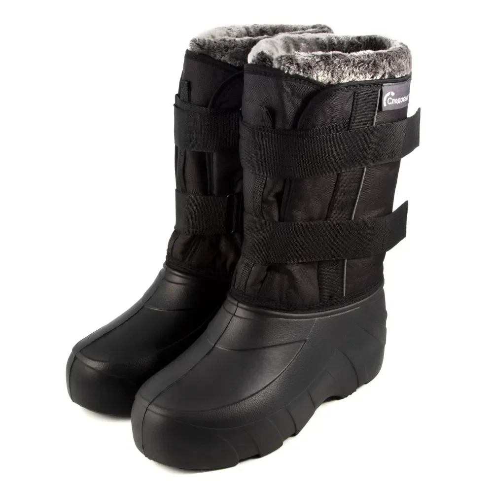 Сапоги-дутики мужские на липучке "СЛЕДОПЫТ", ЭВА, 4-слойный меховой вкладыш, -50°С р 40-46