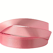 Лента атласная, 1,5 см*23 м, пыльно-розовый