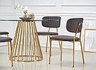 Стол обеденный HALMAR LIVERPOOL прозрачный/золотой 120, фото 9