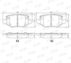 Колодки тормозные задние Geely Emgrand SS11 5МТ