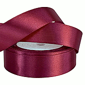 Лента атласная, 25 мм*23 м, винный