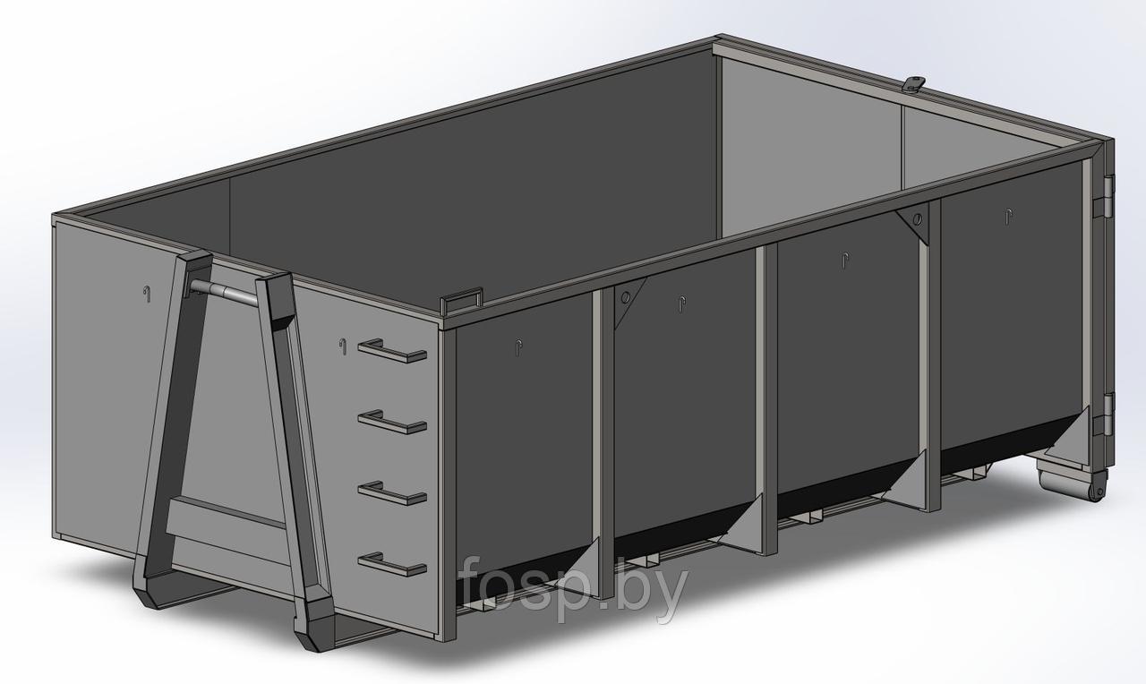 Бункер под мультилифт, 16 куб.м. с распашным бортом