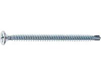 Саморез 4.2х60 мм для монтажа ГКЛ к металлу, цинк, со сверлом (100 шт в пласт. конт.) STARFIX