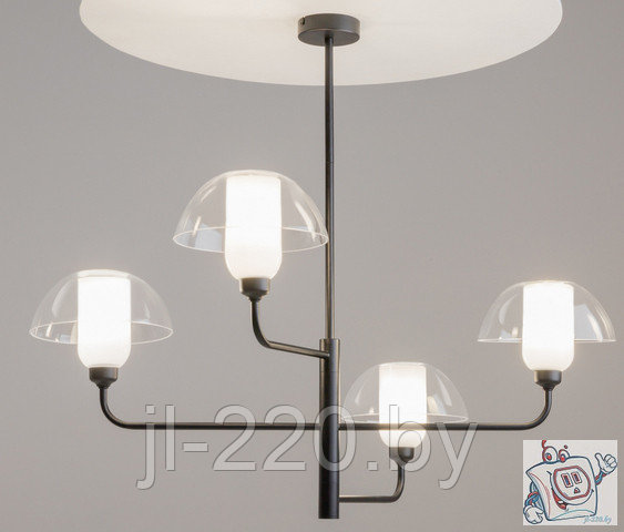 Светильник подвесной Maytoni Modern Memory MOD177PL-04B, IP20, черный, прозрачный