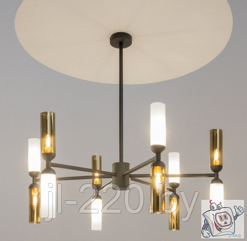 Светильник подвесной Maytoni Modern Memory MOD177PL-12G, IP20, черный, белый и золотой