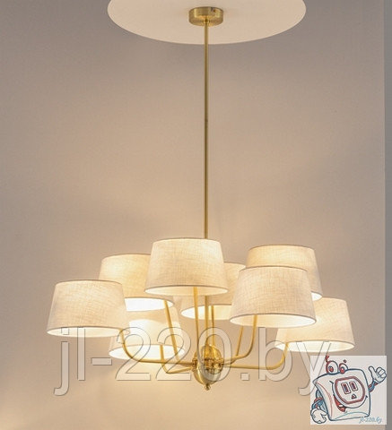 Светильник подвесной Maytoni Modern Modesto MOD360PL-08BS, IP20, латунь, бежевый