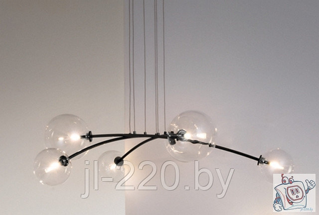 Светильник подвесной Maytoni Modern Mood MOD172PL-06B, IP20, черный, прозрачный