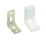 Уголок 26х26 монтажный с декоративной накладкой белый, фото 3