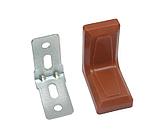 Уголок 26х26 монтажный с декоративной накладкой коричневый, фото 3