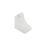 Уголок пластиковый радиусный 24*24, прозрачный, фото 3