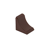 Уголок пластиковый радиусный 24*24, орех темный, фото 3