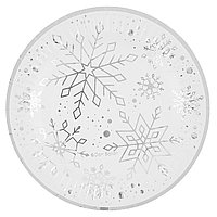 Тарелка 180 мм Снежинки, металлик, 6 шт (арт.77562)