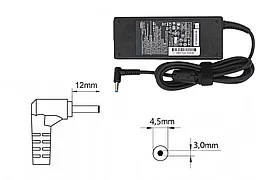 Зарядка (блок питания) для ноутбуков HP 15-f, 15-g series, 19.5V 4.62A 90W, штекер 4.5x3.0 мм