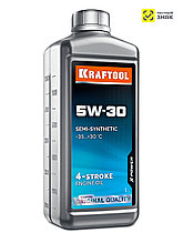 KRAFTOOL 5W-30, 1 л, зимнее полусинтетическое масло для 4-тактных двигателей (41514-1)