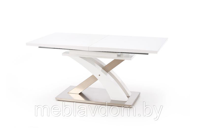 Стол обеденный HALMAR SANDOR белый/белый 160-220/90