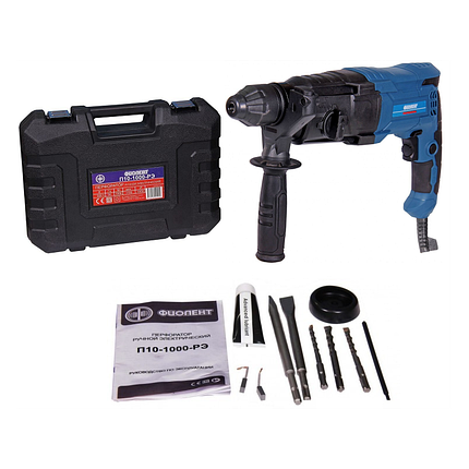 Перфоратор Фиолент П10-1000-РЭ (1000 Вт, 3.5 Дж, кейс, набор сверл) 9400064, фото 2