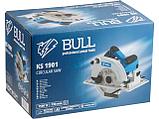 Циркулярная пила BULL KS 1901 в кор. 1500 Вт, 190х30 мм, до 66 мм, фото 8