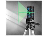 Нивелир лазерный BULL LL 2201 со штативом в кор. 2х120°, до 30 м, +/- 0.3 мм/м, зеленый, фото 7