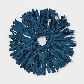 Насадка для швабры с отжимом - центрифугой «Замша», кольцо 16 см, синяя